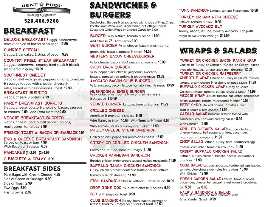 Bent Prop Saloon SDAZ